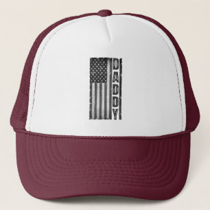 AMERICAN FLAG, DADDY, FATHERS DAY, PATRIOTIC GIFT  TRUCKER HAT