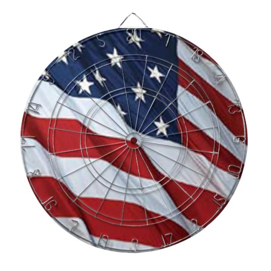 American Flag Dart Board