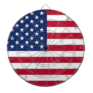 American flag dart board