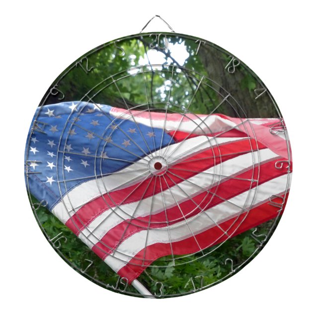 American Flag Dart Board (Front)