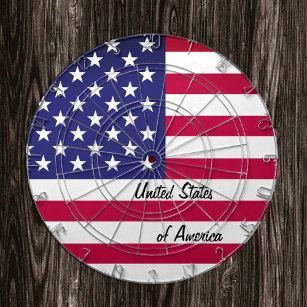 American Flag dartboard, United States of America  Dart Board