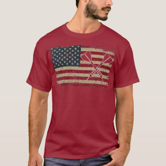 American Flag Darts  I Proud USA Dart Player T-Shirt