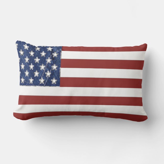 American Flag Decorative Pillow (Front)
