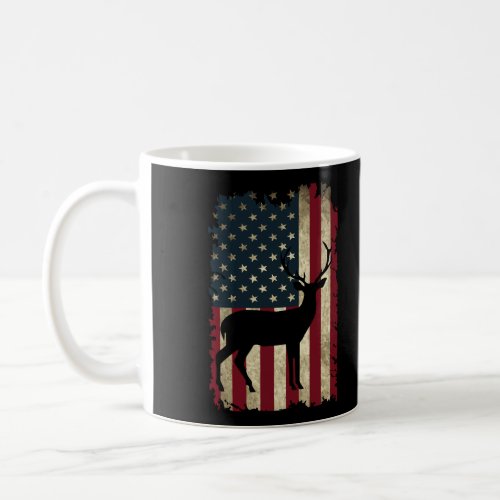 American Flag Deer Hunter Hunting Boyfriend Buckwe Coffee Mug