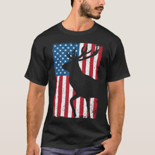 american flag deer T-Shirt