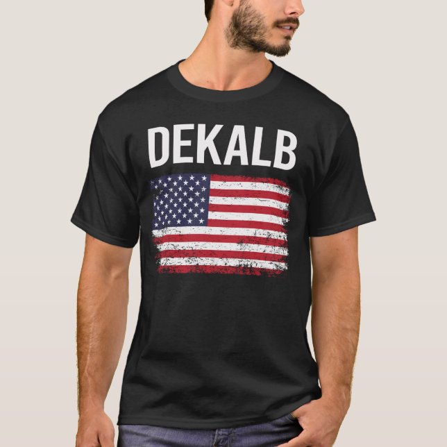 American Flag DeKalb T-Shirt (Front)