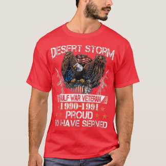 American Flag Desert Storm Veteran Proud Veterans T-Shirt