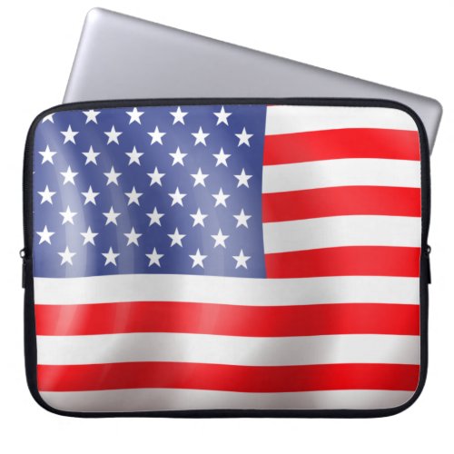 American Flag Design Laptop Sleeve