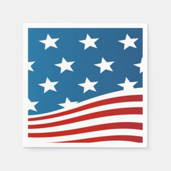 American Flag Design Paper Napkin by Home_Suite_Home at Zazzle