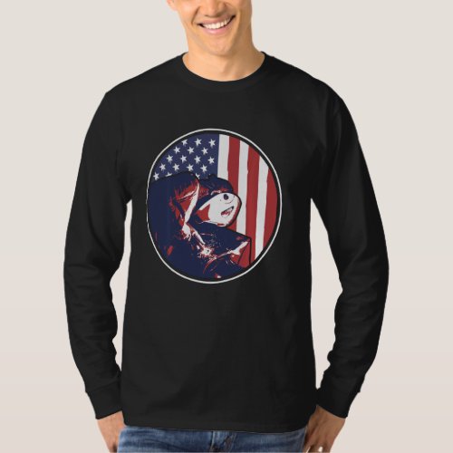 American Flag Design  Patriotic Usa Welder T_Shirt