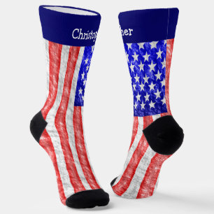 American Flag Design Socks