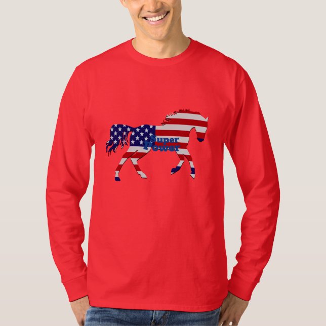 American Flag Design T-Shirt (Front)
