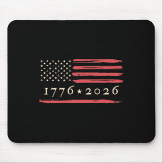 American Flag Distressed Vintage Patriotic 4th Of Mouse Pad