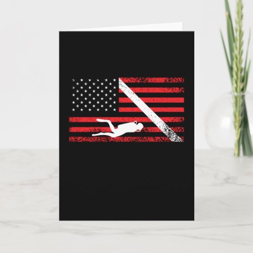 American Flag Diving USA Diver Gift Card