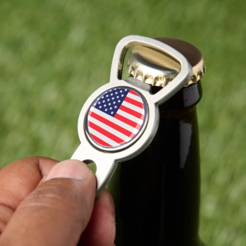American Flag Divot Tool Bottle Opener with Marker