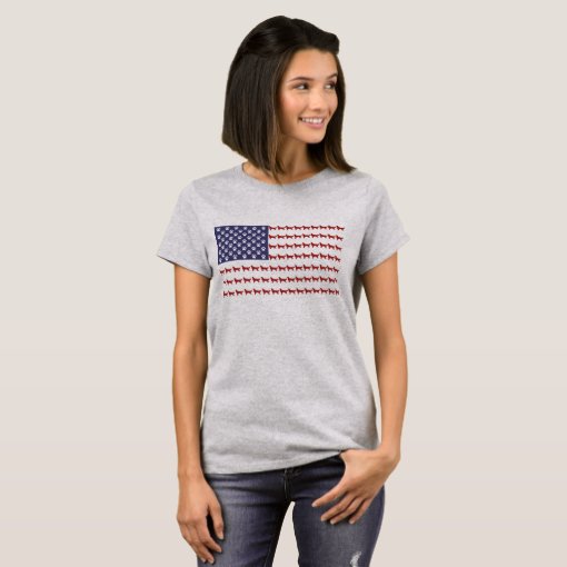 American Flag Dog T-Shirt | Zazzle