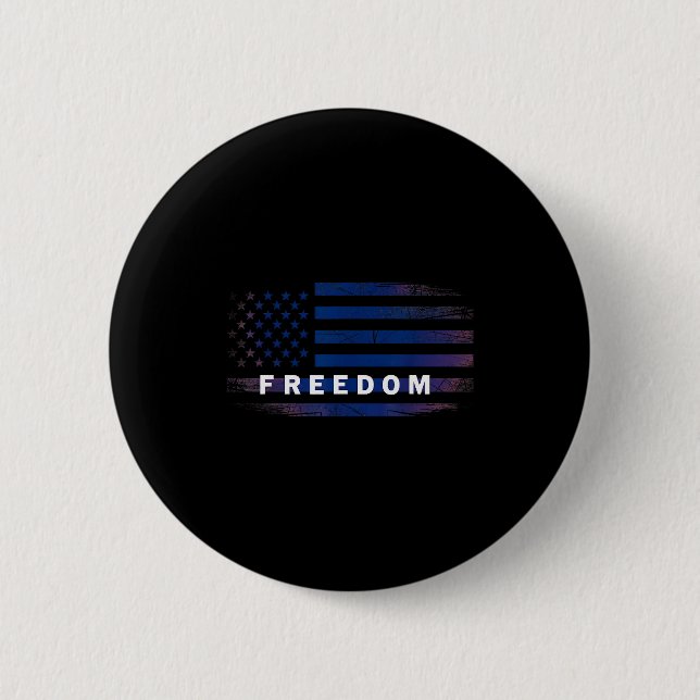 American Flag Dom  Button (Front)