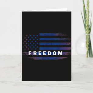 American Flag Dom Card