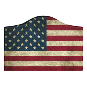 American Flag Door Sign