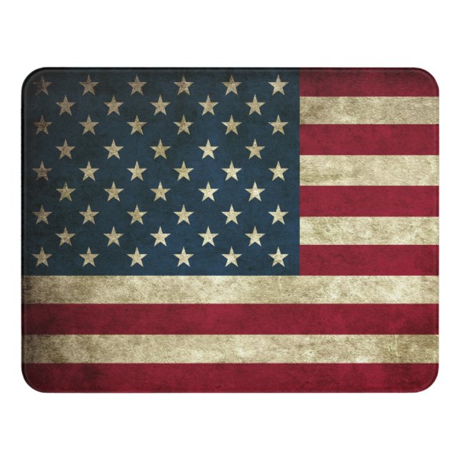 American Flag Door Sign (Contemporary Front)