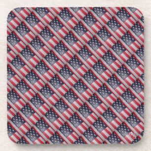 American Flag Drink Coaster