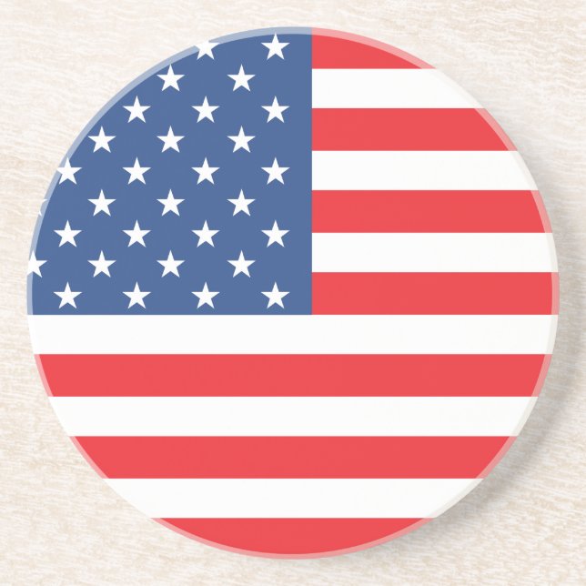 American Flag Drink Coaster (Front)
