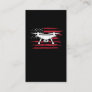 American Flag Drone Pilot USA Drone Operator Business Card