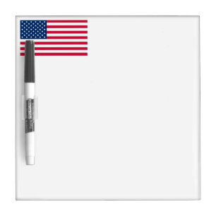 American Flag Dry Erase Board