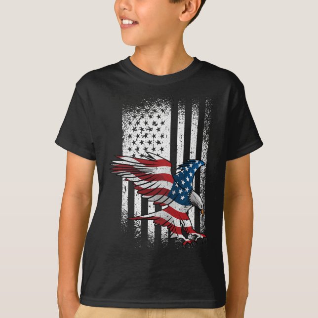 American Flag Eagle 4th Of July Independence Day P T-Shirt (Front)