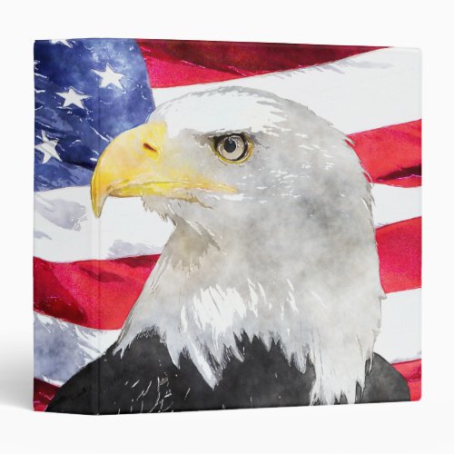 AMERICAN FLAG  EAGLE BINDER