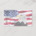 AMERICAN FLAG &amp; EAGLE BUSINESS CARD