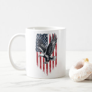American Flag & Eagle Gift – Patriotic Father’s Coffee Mug