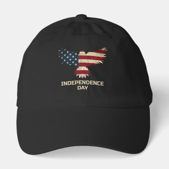 American Flag Eagle Independence Day  Hat (Front)