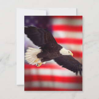 American Flag & Eagle Invitatioon Invitation