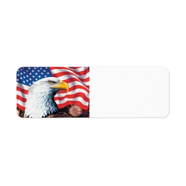 American Flag Eagle Label (Front)