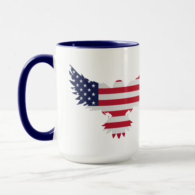 American Flag Eagle Mug (Left)