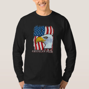 American Flag Eagle Mullet 4th Of July Merica Prid T-Shirt