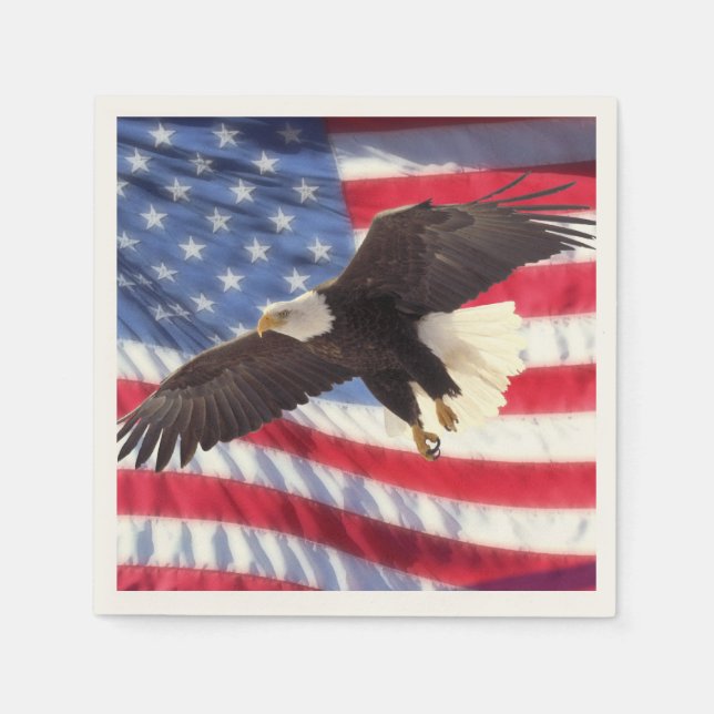 American Flag & Eagle Napkins (Front)