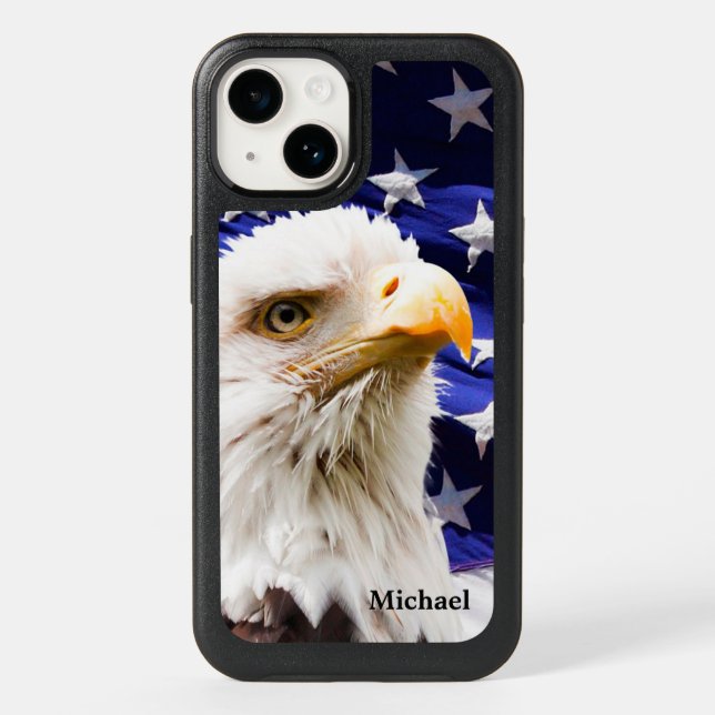 American Flag Eagle OtterBox iPhone Case (Back)