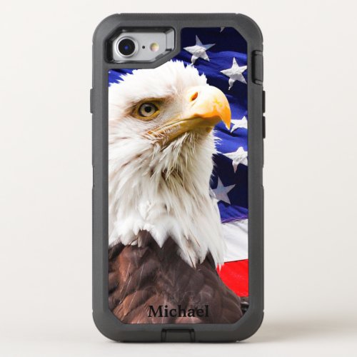 American Flag Eagle OtterBox Defender iPhone SE87 Case