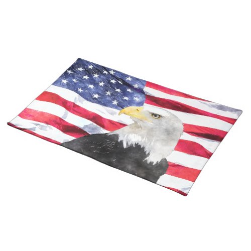 AMERICAN FLAG  EAGLE PLACEMAT