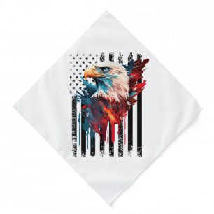 American Flag Eagle Shirt Men Kids Patriots Americ Bandana