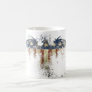 American Flag Eagle Star Morphing Coffee Mug