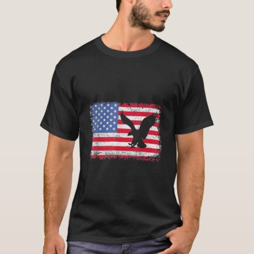 American Flag Eagle T_Shirt
