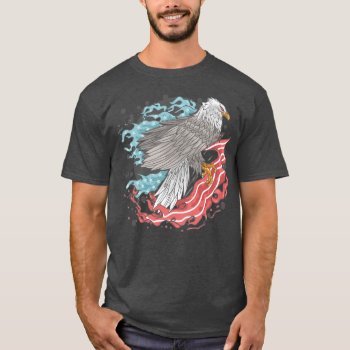 American Flag Eagle T-shirt by HolidayBug at Zazzle