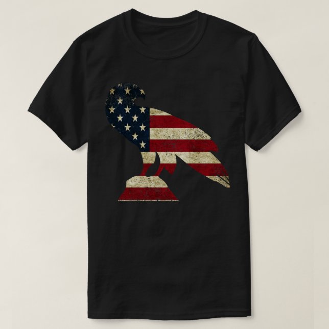 American Flag Eagle T-Shirt (Design Front)