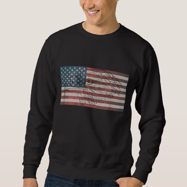 American Flag Eagle USA Sweatshirt (Front)