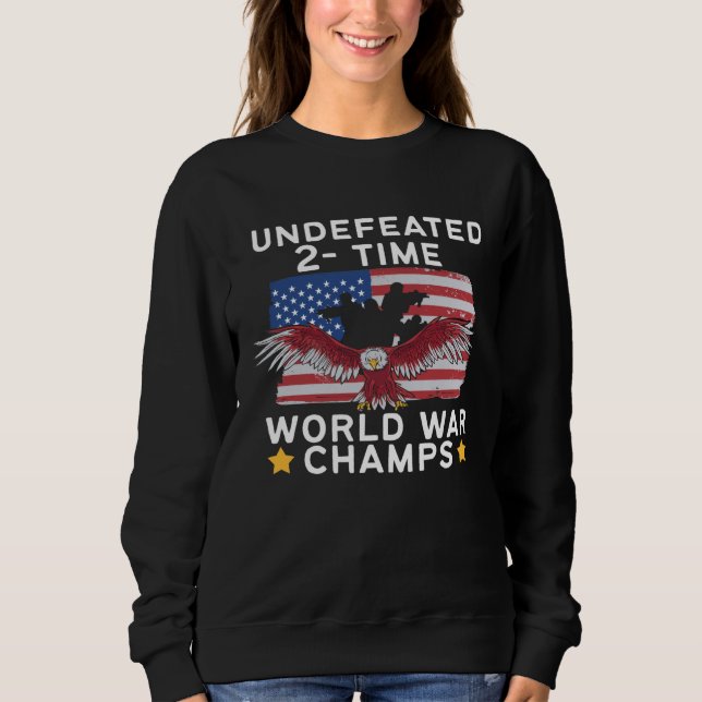 American Flag Eagle World Champs Sweatshirt (Front)