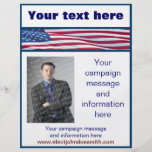 American Flag Election Campaign Flyer Template at Zazzle