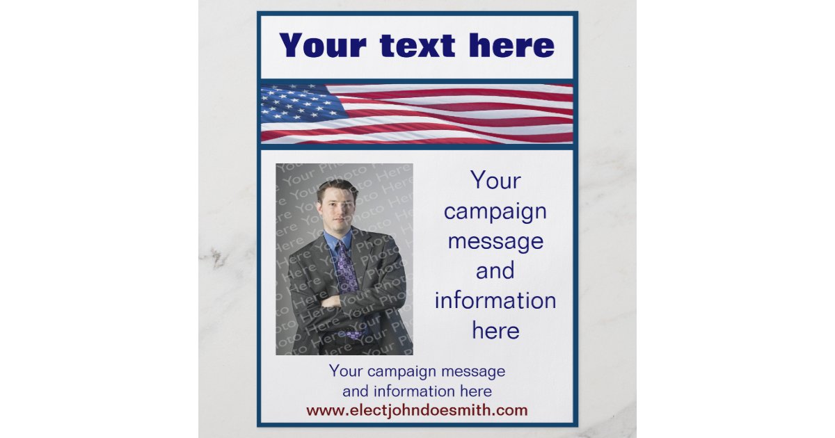 american flag election campaign flyer template zazzle com baby shower flyer ideas